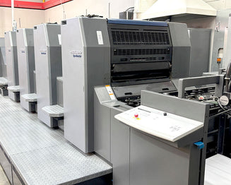 2003 Heidelberg SM74-4P3+H four-colour perfecting press with CP2000 console