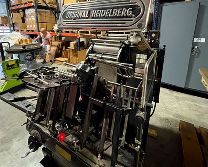 Heidelberg 10x 15” Foil Stamper